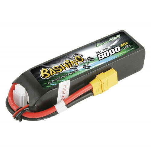 GENS ACE 5000 mAh 14.8V 60C 4S1P WITH EC5 BASHING SERIES