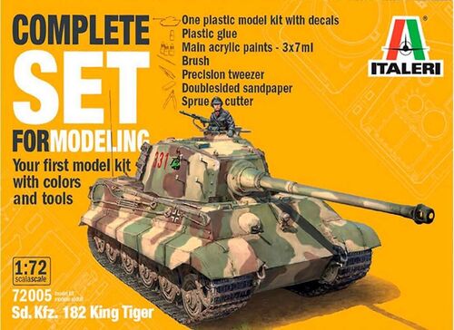 KING TIGER 182 1/72 TANQUE SD. KFZ. STARTER SET ITALERI