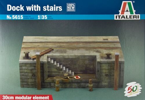 DIORAMA MUELLE CON ESCALERAS 1/35 ITALERI