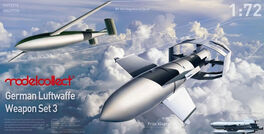 BOMBAS PLANEADORAS 2GM 1/72 MODELCOLLECT BV246 FRITZ-X HS293