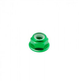 TUERCAS AUTOBLOCANTE FLANGE ALUM M4 VERDES 4UDS