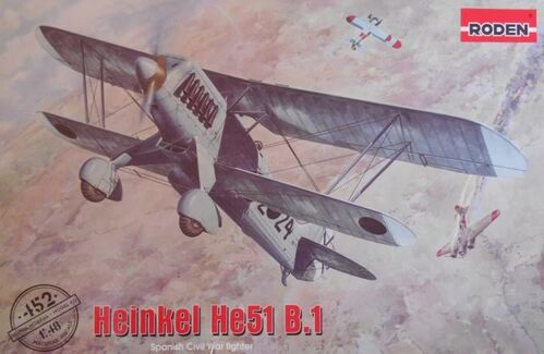 HEINKEL HE-51 B-1 1/48 RODEN GUERRA CIVIL ESPAÑA