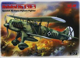 HEINKEL HE-51 B-1 1/72 ICM GUERRA CIVIL ESPAÑA LEGION CONDOR