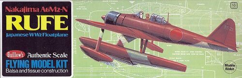 NAKAJIMA A6M2-N RUFE  KIT BALSA GUILLOWS