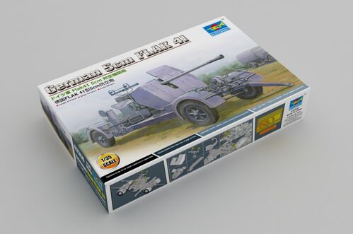 FLAK-41 CAÑÓN ANTIAÉREO ALEMÁN 50MM 1/35 TRUMPETER