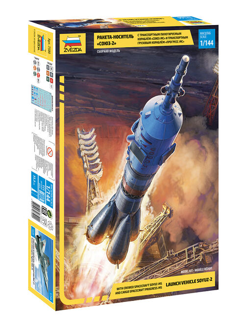 SOYUZ 2 COHETE RUSO 1/144 ZVEZDA SOYUZ-MS PROGRESS-MS