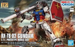 RX-78-02 GUNDAM THE ORIGIN 1/144 BANDAI HG