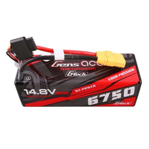 BATERIA LIPO 6750MAH 60C 4S 14.8V XT90 G-TECH GENS ACE