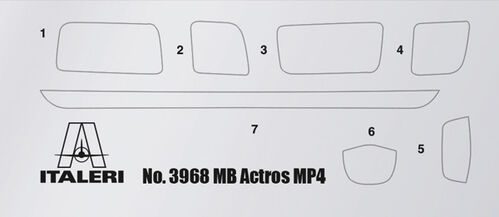 MB ACTROS MP4 BIG SPACE GRAND PRIX 1/24 ITALERI