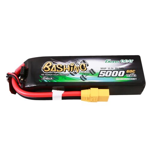 LIPO 3S 5000MAH 60C 11.1V XT90 GENSACE BASHING