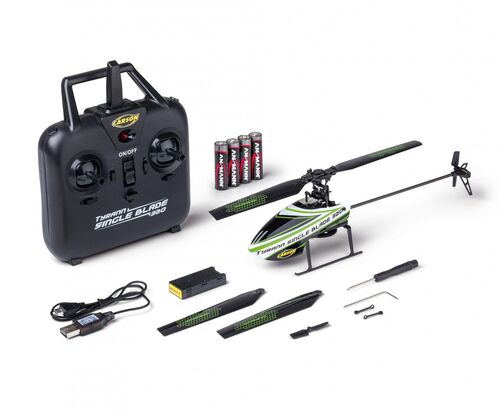 TYRANN 320 SINGLE BLADE HELICOPTERO RTF CARSON VERDE
