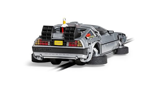 DMC DELOREAN VOLADOR 1/32 SUPERSLOT REGRESO AL FUTURO 2