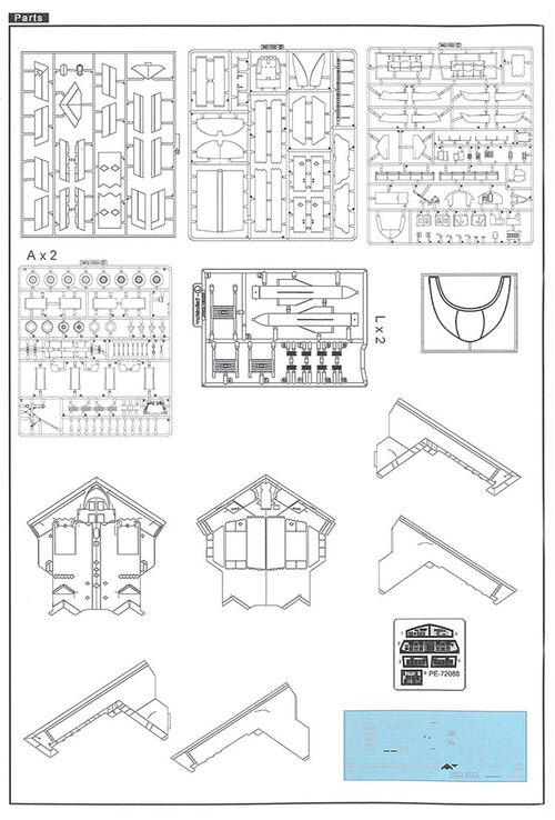 USAF B-2A SPIRIT 1/72 MODELCOLLLECT BOMBARDERO CON GBU-57