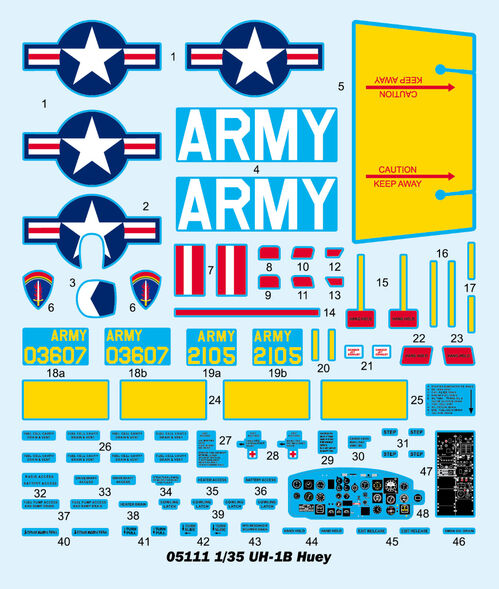 UH-1B HUEY 1/35 TRUMPETER