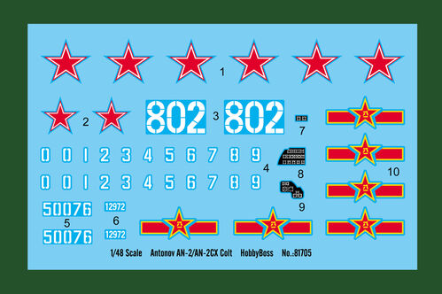 ANTONOV AN-2/AN-2CX COLT 1/48 HOBBYBOSS