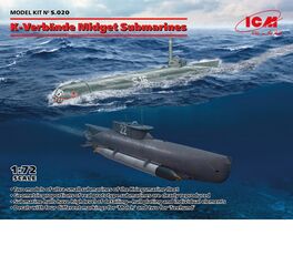 MINI SUBMARINOS SEEHUND Y MOLCH 1/72 ICM K-VERBAND