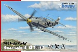 MESSERSCHMITT BF109 E-1 1/72 SPECIAL HOBBY LEGION CONDOR J88