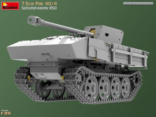 7.5CM PAK 40/4 SELBSTFAHRLAFETTE RSO 1/35 MINIART