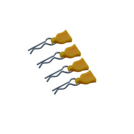 CLIPS CARROCERIA CON TIRADOR GOMA AMARILLO 4UDS