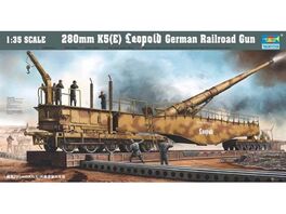 LEOPOLD 280MM K5-E 1/35 TRUMPETER CAÑON FERROVIARIO ALEMAN 2GM