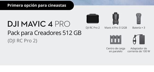 DJI MAVIC 4 PRO 512GB CREATOR COMBO - DJI RC PRO 2