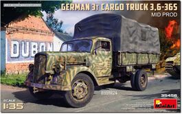 GERMAN 3T CARGO TRUCK 3.6-365 MID PROD 1/35 MINIART