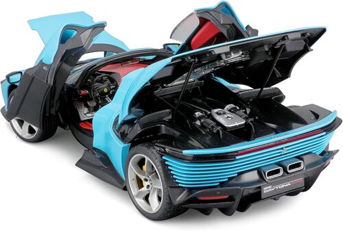 FERRARI DAYTONA AZUL 1/18 BURAGO