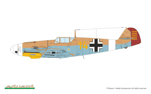 MESSERSCHMITT BF109F AFRIKA DUAL COMBO 1/72 EDUARD LIMITED EDITION