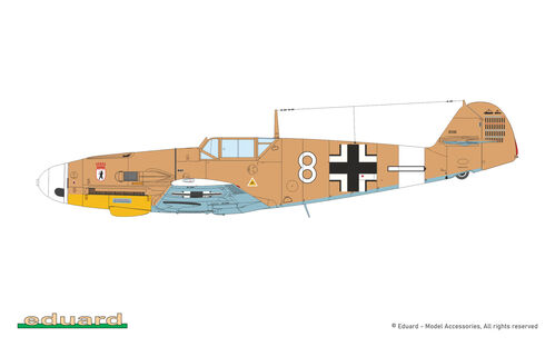 MESSERSCHMITT BF109F AFRIKA DUAL COMBO 1/72 EDUARD LIMITED EDITION