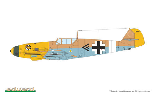 MESSERSCHMITT BF109F AFRIKA DUAL COMBO 1/72 EDUARD LIMITED EDITION