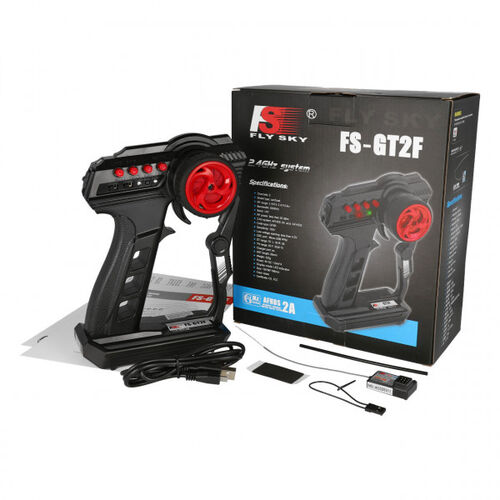 EMISORA FS-GT2F FLY SKY 2.4GHZ 2CH CON RECEPTOR FS-A3