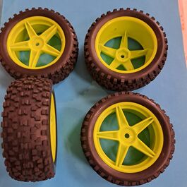 RUEDAS BUGGY 1/10 4 UDS VERDES