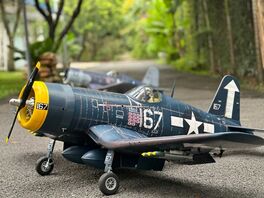 VOUGHT F4U CORSAIR 1810MM ARTF VQ MODELS YELLOW BEAK