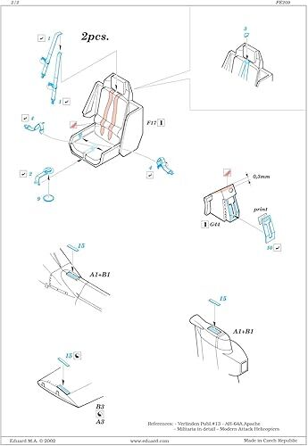 AH-64 APACHE PARA HASEGAWA FOTOGRABADO