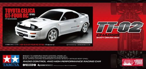 TOYOTA CELICA GT-FOUR TT-02 1/10 TAMIYA KIT ST185
