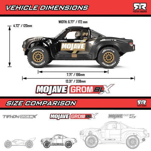 MOJAVE GROM 223S BLX 4X4 RTR 1/10 ARRMA 