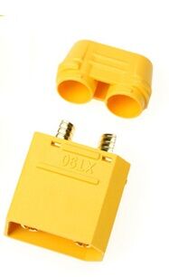 CONECTOR XT90 MACHO CON TAPA