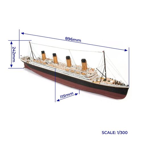 TITANIC 1/300 OCCRE KIT MADERA