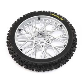 RUEDA DELANTERA DUNLOP MX53 PROMOTO-MX LOSI LLANTA CROMADA