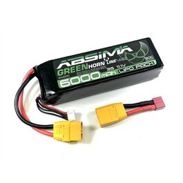 LIPO 3S 6000MAH 50C 11.1V ABSIMA GREENHORN V2 XT90 DEAN
