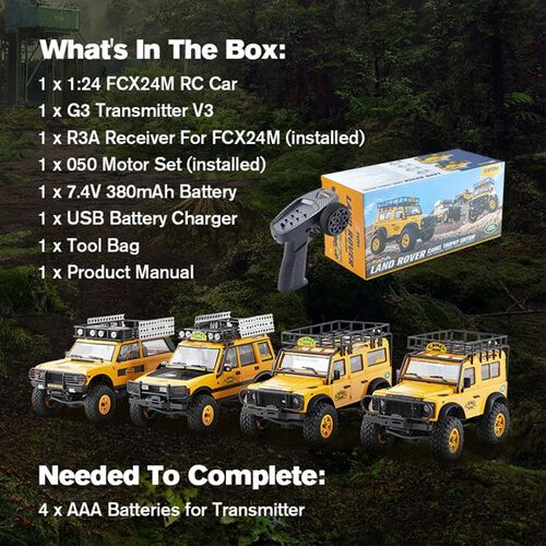 FMS DISCOVERY 1/24 FIRST GEN RTR CAMEL TROPHY