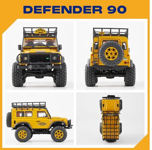 FMS DEFENDER 90 1/24 FIRST GEN RTR CAMEL TROPHY LAND ROVER