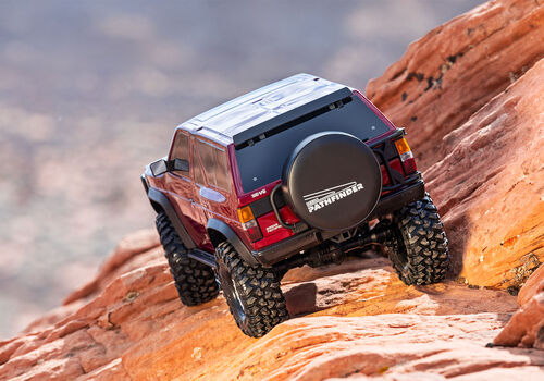 TRAXXAS TRX-4 NISSAN PATHFINDER ROJO CRAWLER CLIPLESS
