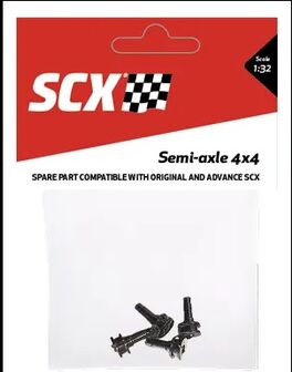 SEMI EJES 4X4 1/32 4UDS SCALEXTRIC