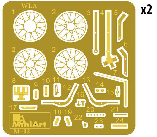 SOLDADOS US ARMY CON HARLEY WLA 1/35 MINIART