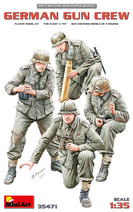 GERMAN GUN CREW WWII 1/35 MINIART