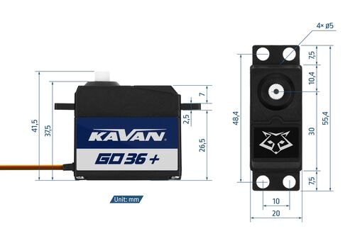 SERVO GO-36 PLUS 3.4KG-0.14S KAVAN STANDARD