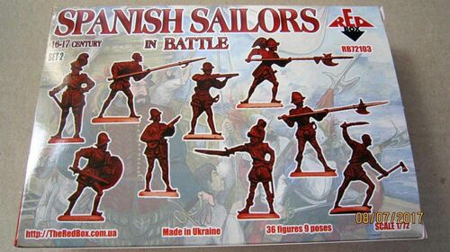 MARINEROS ESPAÑOLES SXVI-XVII EN BATALLA RED BOX