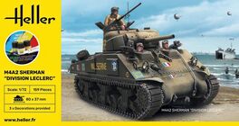 M4A2 SHERMAN 1/72 HELLER DIVISION LECLERC STARTER SET