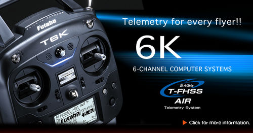 FUTABA T6K 2,4ghz (T-FHSS) CON RECEPTOR R3006SB